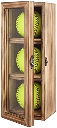 Freezing point 9″ Baseball 12″ Softball Display Case for Balls Homerun Shadow Box Frame Wall Mount Small Stand Holder Cubes Memorabilia Clear Sport Collectibles Single Gifts for Boys Carbonized 3 post thumbnail image