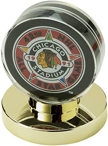 SAFTGARD SUPPLIES Acrylic Hockey Puck Gold Base Display CASE Holder post thumbnail image