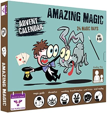 NEW 2022 Advent Calendar Amazing Magic by The Purple Cow. 24 SUPER COOL & EASY to learn Magic tricks. Comes with a step-by-step picture guide + a video guide. For kids aged 8 and above. The perfect magician starter kit post thumbnail image