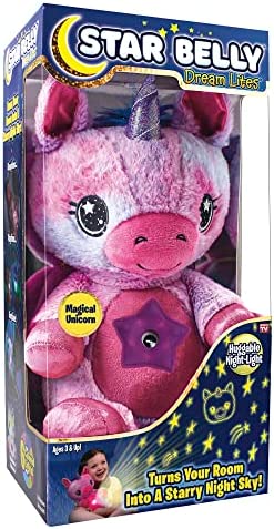 Ontel Star Belly Dream Lites, Stuffed Animal Night Light, Magical Pink and Purple Unicorn – Projects Glowing Stars & Shapes in 6 Gentle Colors, As Seen on TV post thumbnail image