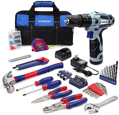 WORKPRO 12V Cordless Drill and Home Tool Kit, 177 Pieces Combo Kit with 14-inch Tool Bag post thumbnail image