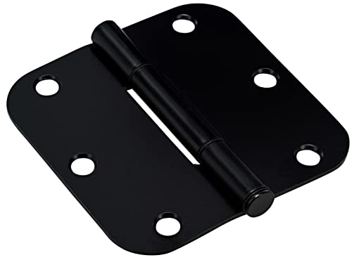 Hardware Essentials by Hillman Squeak-Proof 3-1/2in 5/8in Radius Matte Black Door Hinge (9 Count) post thumbnail image