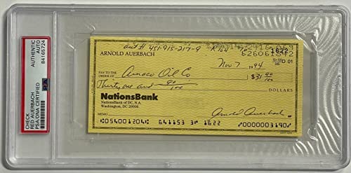 Red Auerbach Signed Personal Check (PSA Authentic) – NBA Cut Signatures post thumbnail image