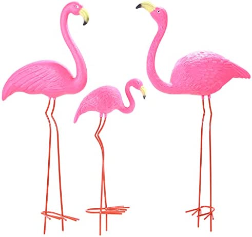 Ohuhu Family Flamingo Yard Ornaments, Set of 3 (32″, 31″, 19″) Bright Pink Flamingos Family with Metal Feet Stakes for Garden/Yard/Patio Decoration, Great Christmas Decor Outdoor Gift Present Idea post thumbnail image