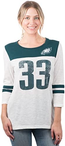 Ultra Game NFL Womens Raglan 3/4 Long Sleeve Vintage Baseball T-Shirt post thumbnail image