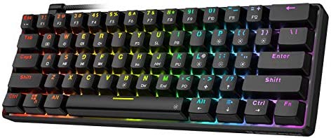 Punkston TH61 60% Mechanical Gaming Keyboard,RGB Backlit Wired Ultra-Compact Mini Mechanical Keyboard Full Keys Programmable Black (Optical Blue Switch) post thumbnail image