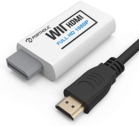 PORTHOLIC Wii to HDMI Converter 1080P with 5ft High Speed HDMI Cable Wii2 HDMI Adapter Output Video&Audio with 3.5mm Jack Audio, Support All Wii Display 720P, NTSC, Compatible with Full HD Devic post thumbnail image