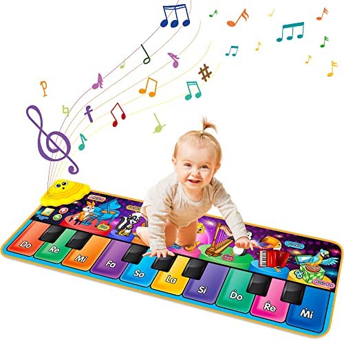 Kids Musical Piano Mats with 25 Music Sounds,Musical Toys Baby Floor Piano Keyboard Mat Carpet Animal Blanket Touch Playmat Early Education Toys for 1 2 3 4 5 6+ Year Girls Boys Toddlers post thumbnail image