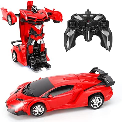 FIGROL Transform RC Car Robot, Remote Control Car Independent 2.4G Robot Deformation RC Car Toy with One Button Transformation & 360 Speed Drifting 1:18 Scale post thumbnail image