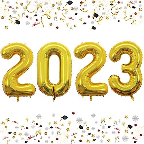 GOER 42 Inch 2023 Gold Foil Number Balloons for 2023 New Year Eve Festival Party Supplies Graduation Decorations post thumbnail image