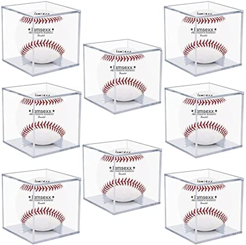 8 Pack Baseball Display Case, UV Protected Acrylic Boxes for Display,Clear Display Case Baseball Cube Memorabilia Showcase Autograph Ball Protector post thumbnail image