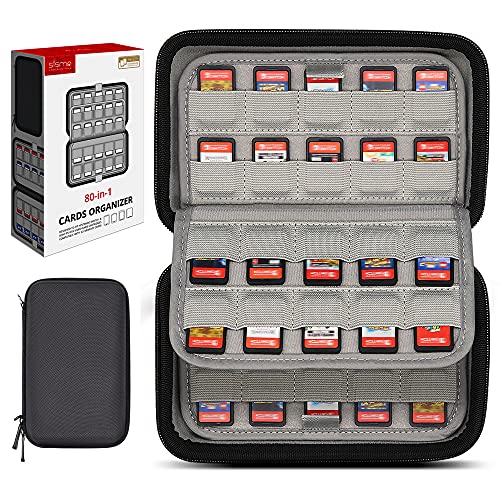 sisma 80 Switch Game Case Compatible with Nintendo Switch Games or PS Vita Games or SD Cards, Physical Game Cartridge Holders Hard Shell Travel Storage Case Home Safekeeping, Black post thumbnail image