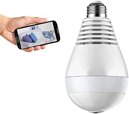 COSULAN Wireless Bulb Light Camera with Floodlight, Smart Security Camera lamp, WiFi Panoramic IP Camera with Motion Detection/IR Night Vision/Alert Events/Cloud&SD Storage/V380 App & PC Software/A4 post thumbnail image