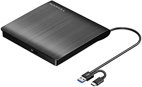 ROOFULL External CD DVD +/-RW Drive USB 3.0 & USB-C Premium CD DVD ROM Optical Disk Drive Player Burner Rewriter Portable for Laptop Desktop PC Windows 11/10/8/7, Surface Pro, Mac MacBook Pro/ Air post thumbnail image