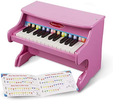 Melissa & Doug Learn-to-Play Pink Piano With 25 Keys and Color-Coded Songbook – Baby Piano, Kids Piano Toy, Toddler Piano Toys For Ages 4+ post thumbnail image