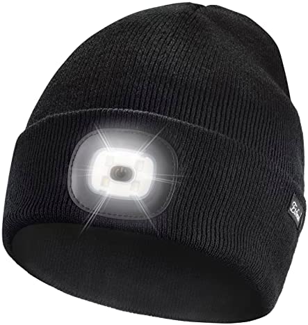 Etsfmoa Unisex Beanie Hat with The Light Gifts for Men Dad Father USB Rechargeable Caps post thumbnail image