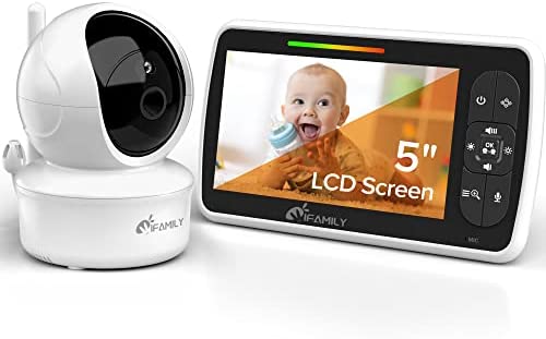 Baby Monitor – 5” Large Display Video Baby Monitor with Remote Pan-Tilt-Zoom |Infrared Night Vision, Temperature Display, Lullaby, Two Way Audio |960ft Range Baby Monitor with Camera and Audio post thumbnail image