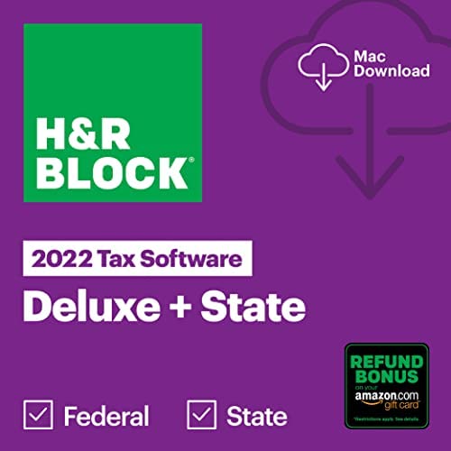 H&R Block Tax Software Deluxe + State 2022 with Refund Bonus Offer (Amazon Exclusive) [Mac Download] post thumbnail image