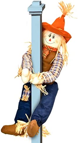 Thanksgiving Plush Scarecrow Post Hugging Fall Outdoor or Indoor Decoration, Autumn Tree Porch Pole Fence Railing Decor, Pose-able Arms and Legs for Harvest Home Yard and Garden Holiday Party Supplies post thumbnail image