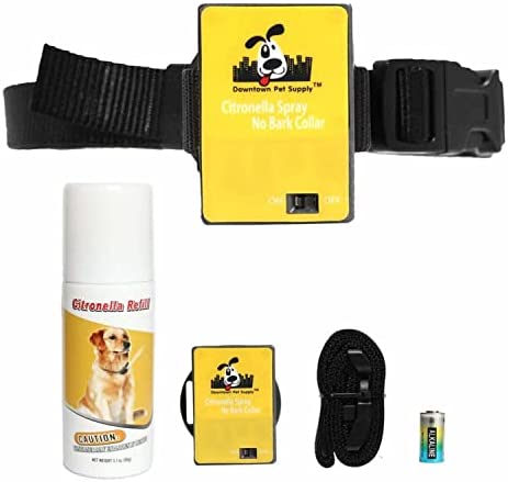 Downtown Pet Supply – Citronella Dog Collar – Humane No Bark Collar Set with Citronella Spray – No-Shock Bark Collar – Collar, Spray Device, Citronella Spray Refill, Battery & Manual – 1 Pack post thumbnail image