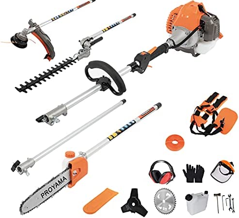 PROYAMA Powerful 42.7cc 5 in 1 Multi Functional Trimming Tools,Gas Hedge Trimmer,Weed Eater,String Trimmer, Brush Cutter,Pole Saw with Extension Pole post thumbnail image