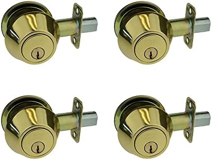 NU-SET Lock | Single Cylinder Deadbolt Keyed Alike Lock | 4 Pack Deadbolt Lock Set | Home Improvement & Door Hardware (Brass) post thumbnail image