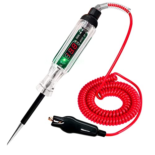 AWBLIN Automotive Test Light Digital LED Circuit Tester, DC 2.6V-32V Auto Electric Tester Light Tool with Voltmeter and Probe for Checking Vehicle Car Truck Motorcycle Boat Fuses and Battery Voltage post thumbnail image