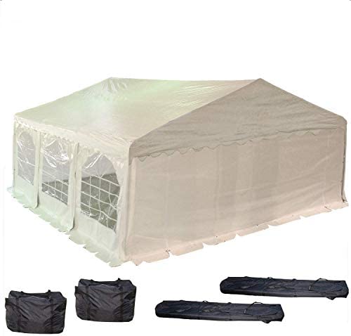 20’x20′ PE Party Tent White – Heavy Duty Wedding Canopy Carport Gazebo – with Storage Bags – By DELTA Canopies post thumbnail image