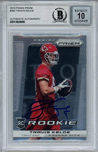 Travis Kelce Signed 2013 Panini Prizm #292 Rookie Card Beckett 10 Slab 34464 – Football Slabbed Autographed Rookie Cards post thumbnail image