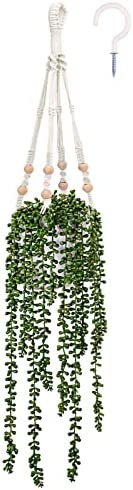 CEWOR Artificial Succulents Hanging Plants Fake String of Pearls Greenery with Planter for Home Wall Garden Indoor Outdoor Decor post thumbnail image