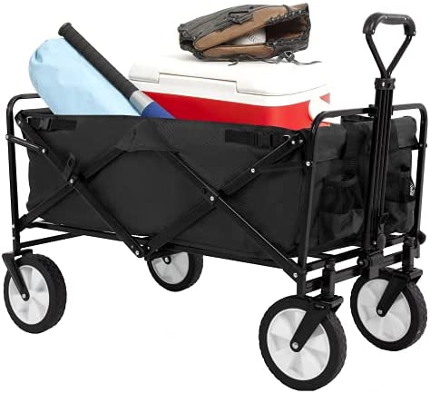 Collapsible Beach Wagon Cart, Portable Large Capacity Grocery Wagon with All-Terrain Wheels & Adjustable Handle, Outdoor Folding Utility Wagon for Shopping, Sports Equipment, Gardening, Events post thumbnail image