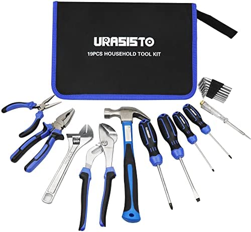 URASISTO 19-Piece Home Tool Kit Hand Tool Set with Easy Carrying Pouch Perfect for DIY, Home Maintenance post thumbnail image