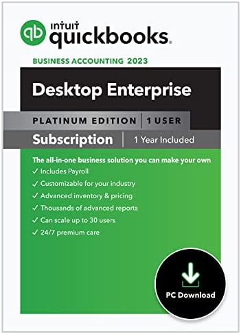 QuickBooks Desktop Enterprise Platinum 2023 | 1 User | Accounting Software for Business [PC Download] post thumbnail image