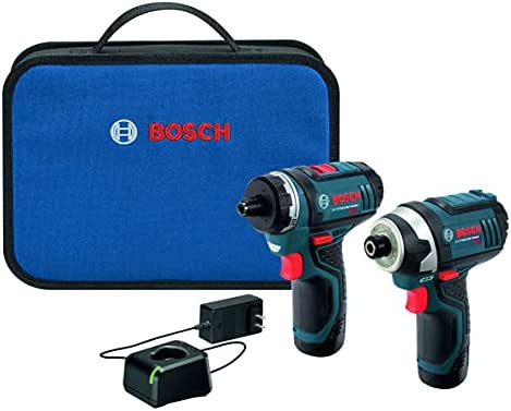 BOSCH CLPK27-120 12V Max Cordless 2-Tool 1/4 in. Hex Drill/Driver and 1/4 in. Impact Driver Combo Kit with 2 Batteries, Charger and Case , Blue post thumbnail image