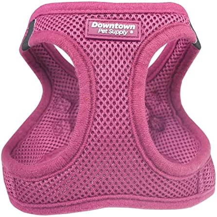 Downtown Pet Supply – Dog Harness for Medium Dogs No-Pull – Step in Dog Harness – Padded Mesh Fabric Dog Vest with Reflective Trim, Velcro and Buckle Straps – Pink – M post thumbnail image