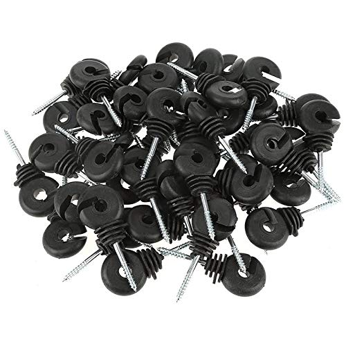 Sedmoon 20Pcs Electric Fence Insulator Screw-in Insulator Fence Ring Post Wood Post Insulator post thumbnail image