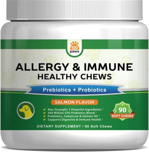 Allergy & Immune Supplement for Dogs – Allergy Relief Dog Treats w/ Omega 3 Salmon Fish Oil & Probiotics – 90 Soft Chews for Itch Relief, Seasonal Allergies, Skin Hot Spots, Coat Anti-Itch post thumbnail image