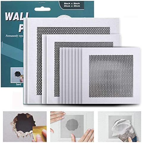 WDSHCR Drywall Repair Kit 12 Pieces Aluminum Wall Repair Patch Kit, 4/6/8 inch Fiber Mesh Over Galvanized Plate, Dry Wall Hole Repair Patch Metal Patch with Extended Self-Adhesive Mesh (12 Pcs) post thumbnail image