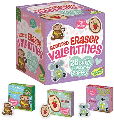 Peaceable Kingdom Scented Eraser Valentines Day Cards Sign & Give Mini Boxes for Kids, 28 Card Pack with Envelopes – Great for School Parties post thumbnail image