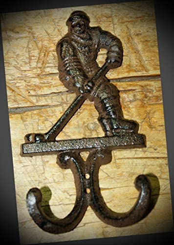 NewSSign Lot of Vintage Rustic Cast Iron Antique Style Hockey Player Coat Hooks Hat Hook Rack Towel Stick Decor #RLX-0125PMi Warranity by PrMch post thumbnail image