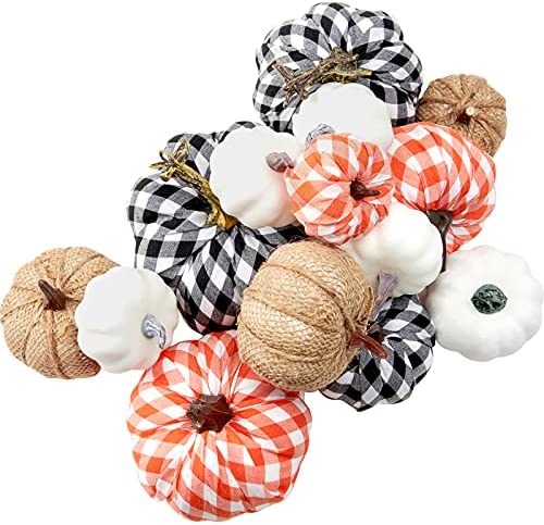 Joyhalo Fall Pumpkin Decor – Set of 14 Pumpkin Decorations Clearance for Home Mini Small Pumpkins for Decorating Halloween Thanksgiving Harvest Fall Wreath Supplies post thumbnail image