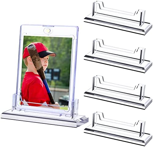 4 Pack Magnetic Card Holder Base Trading Card Stand Protector Card Sleeves Protector Case Base for Trade Card Holder Case Standard Cards, Sports Cards and Display (Fits 35PT Magnetic Card Holder) post thumbnail image