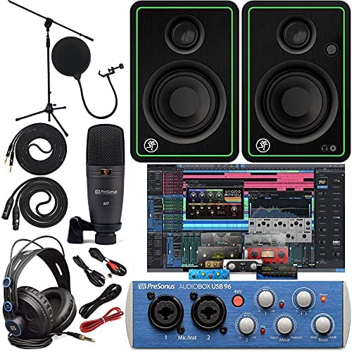 PreSonus AudioBox 96 Audio Interface Full Studio Bundle with Studio One Artist Software Pack with Mackie New! CR3-X BT Creative Multimedia Bluetooth Monitors and 1/4” Instrument Cables post thumbnail image