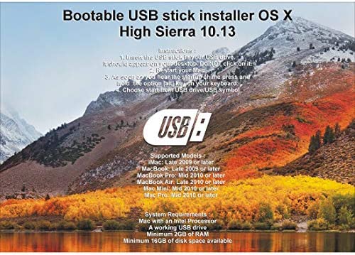 Bootable USB Stick for macOS X High Sierra 10.13 – Full OS Install, Reinstall, Recovery and Upgrade post thumbnail image