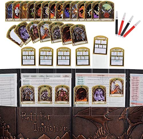 DND Initiative & Combat Tracker Set of 6PCS Erasable Acrylic Top on Screen with Character, Monster Insert Cards Great DM Tools, Accessories for Dungeons and Dragons, Pathfinder, TTRPGs post thumbnail image