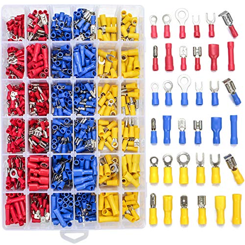 Qibaok 840PCS Electrical Wire Connectors, Insulated Wire Crimp Terminals, Mixed Butt Ring Fork Spade Bullet Quick Disconnect Assortment Kit post thumbnail image