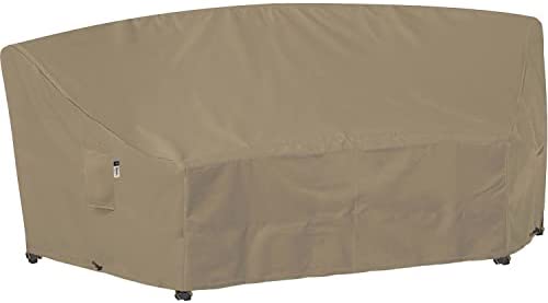 Curved Patio Furniture Cover for Outdoor Sectional Sofa, 96″(65″) Reinforced Waterproof 600D Patio Sectional Couch Cover, Lawn Outside Garden Furniture Winter Protective Cover post thumbnail image