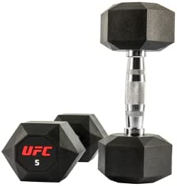 UFC Octagon Dumbbells, Rubber Coated Steel Dumbbell Sets sizes 2.5 to 25kg Weights Home Gym post thumbnail image