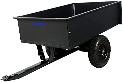 BILT HARD 12 Cu.Ft Steel Dump Cart, 750 Lb. Capacity Lawn Mower Trailer with 16″ x 6.5″ Pneumatic Tires post thumbnail image