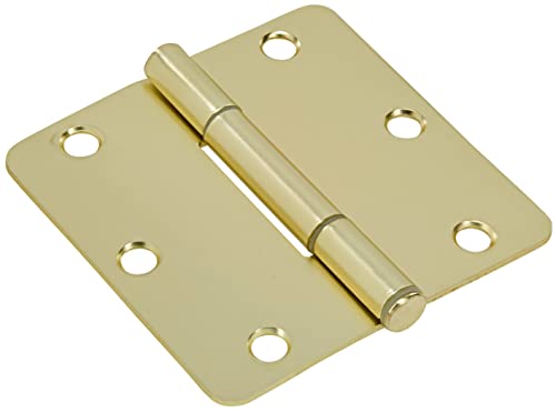 Hardware Essentials by Hillman Squeak-Proof 3-1/2in 1/4in Radius Satin Brass Door Hinge (3 Count) post thumbnail image